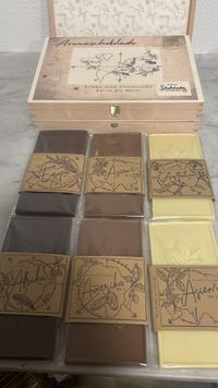 Aromaschokoladen von allen 5 Kontinenten